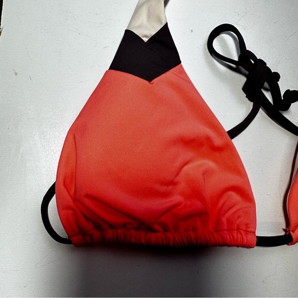 l*Space Jovie Electric Coral Tie Back & Halter Neck Women’s Bikini Top NWT L - Picture 8 of 15